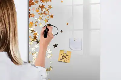 Magnetisk whiteboard med stjernemotiv