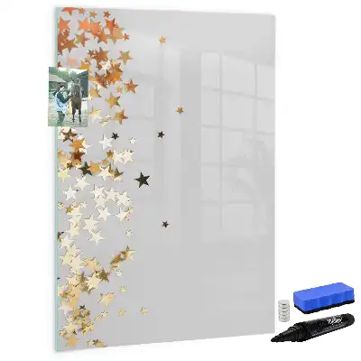 Magnetisk whiteboard med stjernemotiv