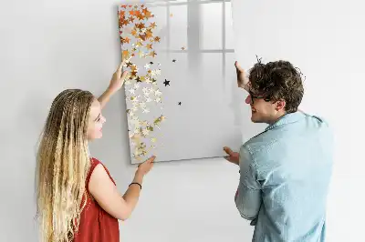Magnetisk whiteboard med stjernemotiv