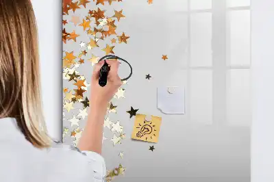 Magnetisk whiteboard med stjernemotiv
