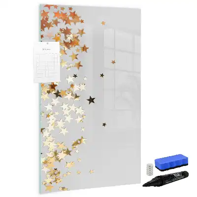 Magnetisk whiteboard med stjernemotiv