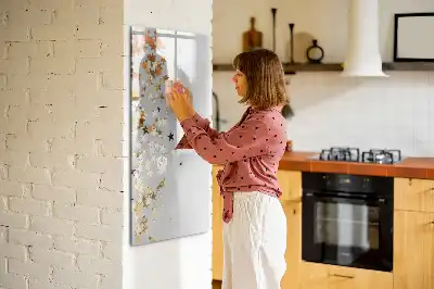 Magnetisk whiteboard med stjernemotiv