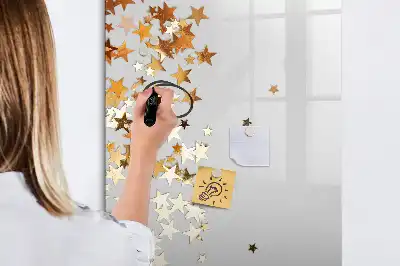 Magnetisk whiteboard med stjernemotiv