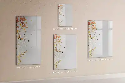 Magnetisk whiteboard med stjernemotiv