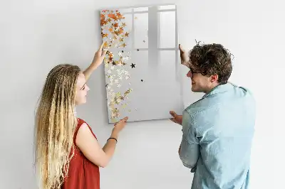 Magnetisk whiteboard med stjernemotiv