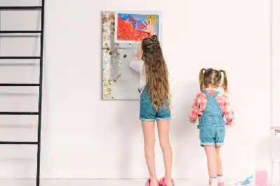 Magnetisk whiteboard med stjernemotiv
