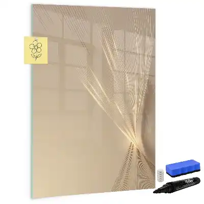Magnetisk whiteboard til tør-aftørring i designet abstrakt lys