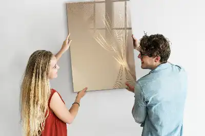 Magnetisk whiteboard til tør-aftørring i designet abstrakt lys