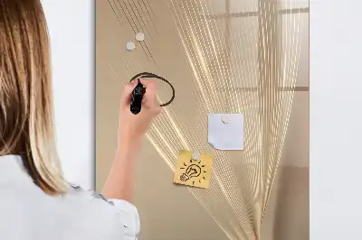 Magnetisk whiteboard til tør-aftørring i designet abstrakt lys