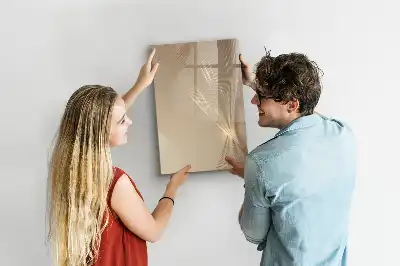 Magnetisk whiteboard til tør-aftørring i designet abstrakt lys