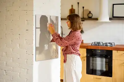Magnetisk whiteboard til tør-aftørring i designet abstrakt lys