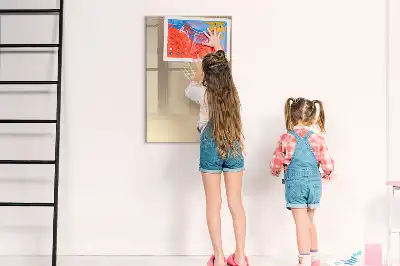 Magnetisk whiteboard til tør-aftørring i designet abstrakt lys