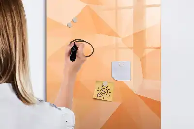 Magnetisk tørresletteboard med motiv af abstrakt trekantsmønster