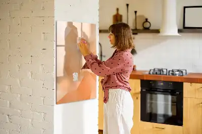 Magnetisk tørresletteboard med motiv af abstrakt trekantsmønster