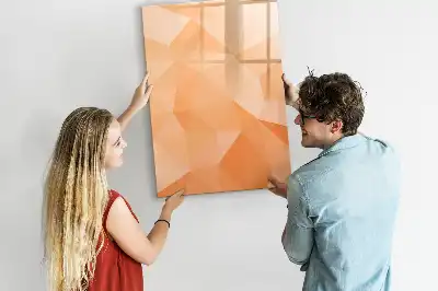 Magnetisk tørresletteboard med motiv af abstrakt trekantsmønster