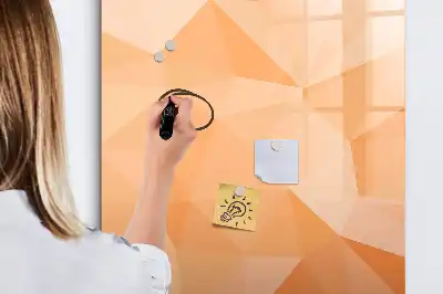 Magnetisk tørresletteboard med motiv af abstrakt trekantsmønster