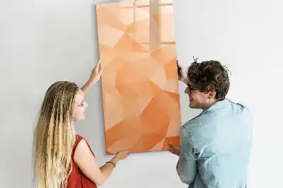 Magnetisk tørresletteboard med motiv af abstrakt trekantsmønster