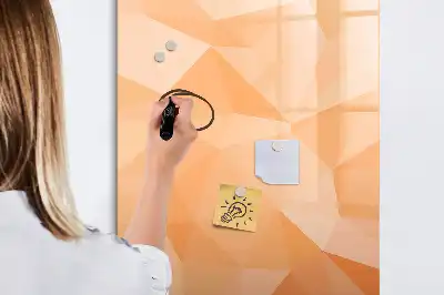 Magnetisk tørresletteboard med motiv af abstrakt trekantsmønster