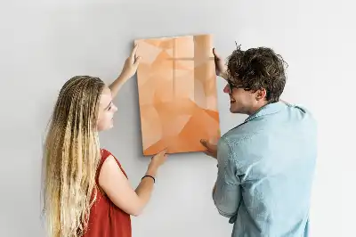 Magnetisk tørresletteboard med motiv af abstrakt trekantsmønster