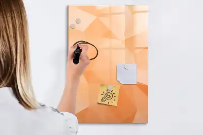 Magnetisk tørresletteboard med motiv af abstrakt trekantsmønster