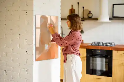 Magnetisk tørresletteboard med motiv af abstrakt trekantsmønster