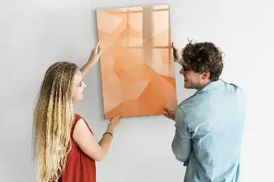 Magnetisk tørresletteboard med motiv af abstrakt trekantsmønster
