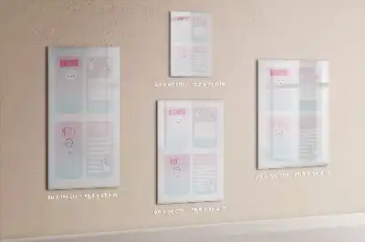 Magnetisk whiteboard med enhjørninge-motiv tørresletbar planlægningstavle