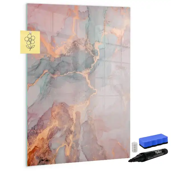 Magnetisk tørresletteboard i marmor-design