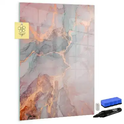 Magnetisk tørresletteboard i marmor-design
