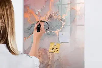 Magnetisk tørresletteboard i marmor-design