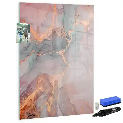 Magnetisk tørresletteboard i marmor-design