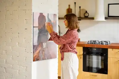 Magnetisk tørresletteboard i marmor-design