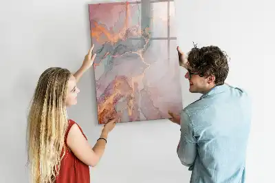 Magnetisk tørresletteboard i marmor-design