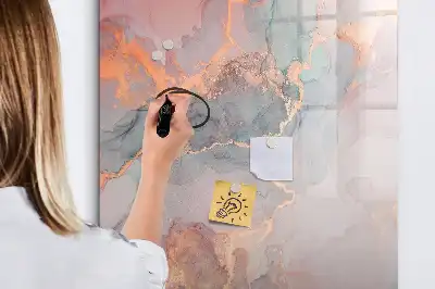 Magnetisk tørresletteboard i marmor-design