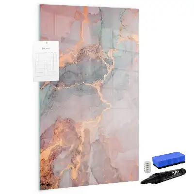 Magnetisk tørresletteboard i marmor-design