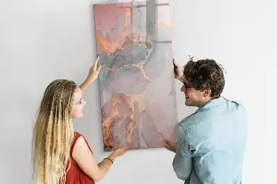 Magnetisk tørresletteboard i marmor-design
