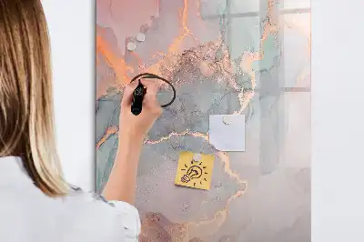Magnetisk tørresletteboard i marmor-design