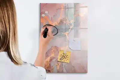 Magnetisk tørresletteboard i marmor-design