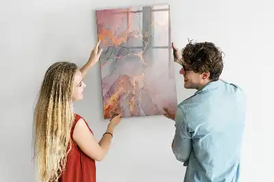 Magnetisk tørresletteboard i marmor-design