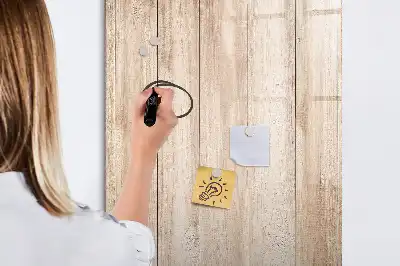Magnetisk whiteboard i lyst træ