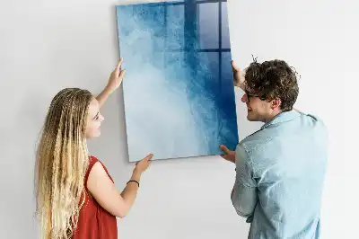 Magnetisk whiteboard motiv med vandabstraktion