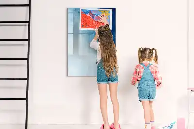 Magnetisk whiteboard motiv med vandabstraktion