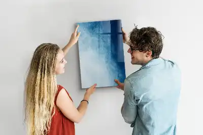 Magnetisk whiteboard motiv med vandabstraktion