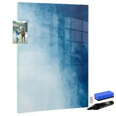 Magnetisk whiteboard motiv med vandabstraktion