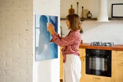 Magnetisk whiteboard motiv med vandabstraktion