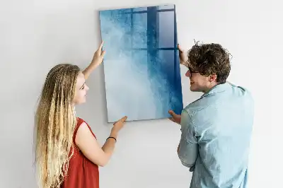 Magnetisk whiteboard motiv med vandabstraktion