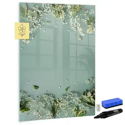 Magnetisk whiteboard tørresletbar tavle