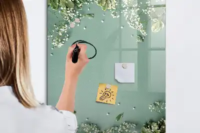 Magnetisk whiteboard tørresletbar tavle