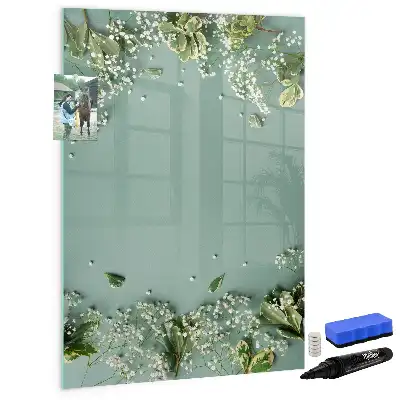 Magnetisk whiteboard tørresletbar tavle