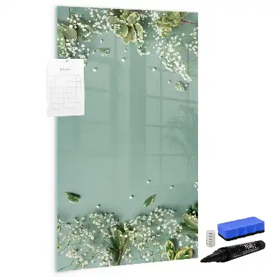 Magnetisk whiteboard tørresletbar tavle